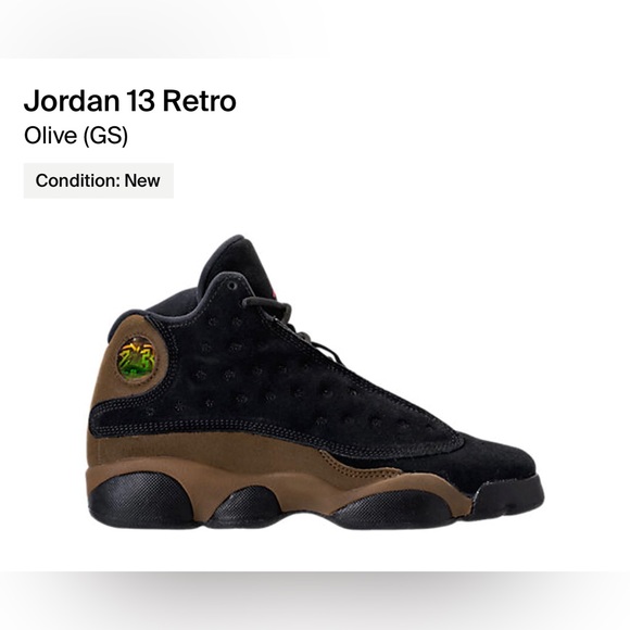 Jordan 13 “Olive” 7Y - Picture 1 of 1